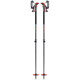 Bâtons de ski alpin Leki Haute Route 2 noir / rouge dark anthracite-dark red-black