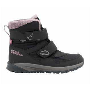 Bottes d'hiver enfant Jack Wolfskin Polar Bear-G Texapore Mid Vc K noir / gris phantom