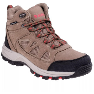 Chaussures femme Hi-Tec Lamite Mid Wp Wo'S brun clair Smog/Sand/Watermelon Red