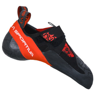 Chaussons d'escalade La Sportiva Skwama noir / rouge Black/Poppy