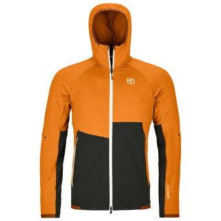 Veste homme Ortovox Fleece Rib Hoody M orange sly fox