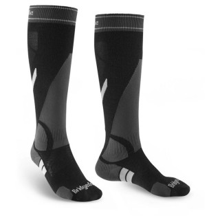 Chaussettes hautes Bridgedale Ski Lightweight noir / gris black/grey/816