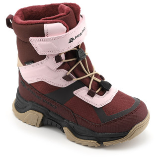 Bottes d'hiver enfant Alpine Pro Nero rouge anemone