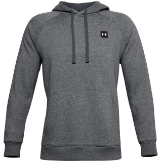 Sweat-shirt homme Under Armour Rival Fleece Hoodie (2022) gris foncé Pitch Gray Light Heather / / Onyx White