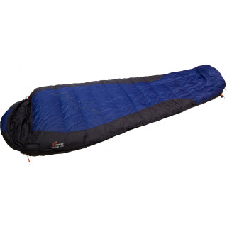 Sac de couchage en plumes Warmpeace Viking 600 170 cm wide bleue ShadowBlue/Gray/Black