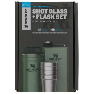 Set cadeau Stanley Placatka 230ml + 4 ks panák green Green