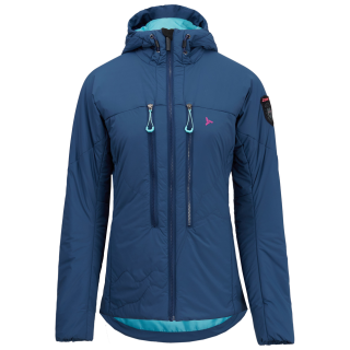 Veste d'hiver femme Silvini Lupa bleue navy-turquoise