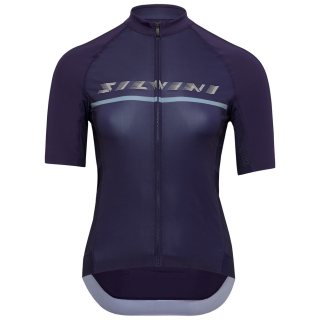 Maillot vélo femme Silvini Mazzana bleu foncé navy-cream