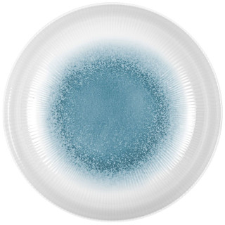 Assiette Brunner Deep plate white-blue blanc / bleu