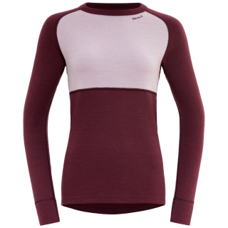 T-shirt fonctionnel femme Devold Expedition Merino Silk Shirt Wmn rouge / rose PORT/ORCHID