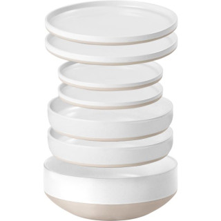 Set d'assiettes Brunner Set 6in1 Odette blanc