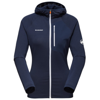 Veste polaire fonctionnelle femme Mammut Aenergy Light ML Hooded Jacket bleu foncé marine