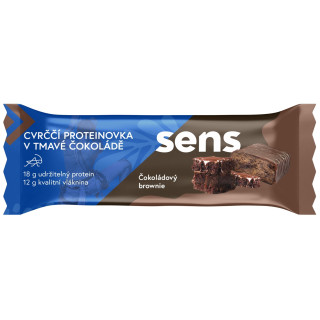 Barre Sens Barre protéinée de grillons glaçage noir - Brownie au chocolat (60g)