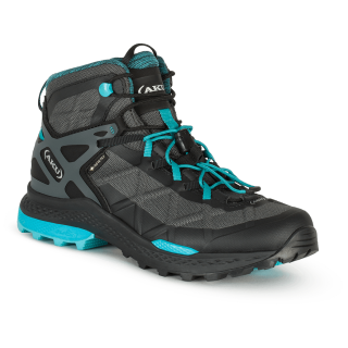 Chaussures femme Aku Rocket Mid Gtx W'S vert / bleu BLACK/TURQUOISE