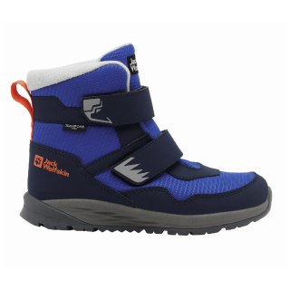 Bottes d'hiver enfant Jack Wolfskin Polar Bear-B Texapore Mid Vc K bleue / noir crisp cobalt