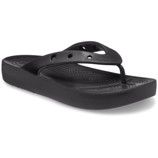 Tongs femme Crocs Classic Platform Flip W vert Black