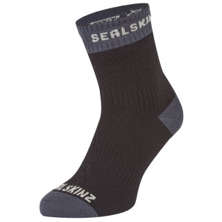 Chaussettes imperméables SealSkinz Wretham noir / gris Black