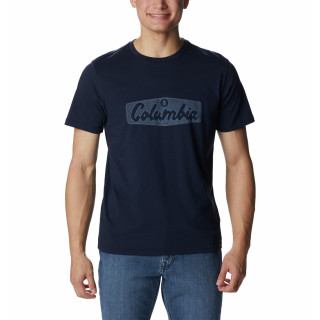 T-shirt homme Columbia M Rapid Ridge™ Graphic Tee bleu foncé Collegiate Navy, Hex Script