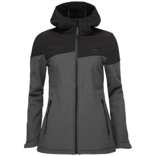 Veste softshell femme Loap Ludysa noir / gris DarkGray