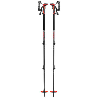 Bâtons de ski alpin Leki Haute Route 3 noir / rouge dark anthracite-dark red-black