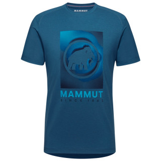 T-shirt homme Mammut Trovat T-Shirt Men Mammut bleue Deep Ice