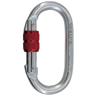 Mousqueton Camp Steel Oval Standard Lock argenté