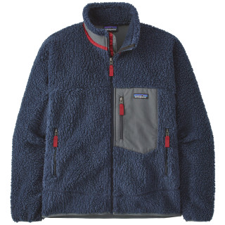 Veste homme Patagonia Classic Retro-X Jacket bleu foncé New Navy w/Wax Red