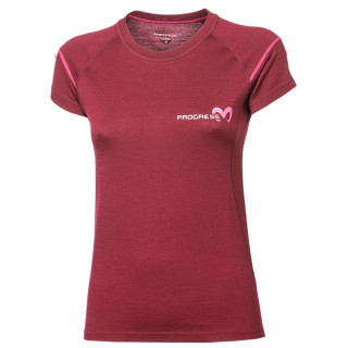 T-shirt fonctionnel femme Progress MW NKRZ violet švestkový melír