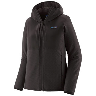 Veste polaire fonctionnelle femme Patagonia W's R2 CrossStrata Hoody vert Black