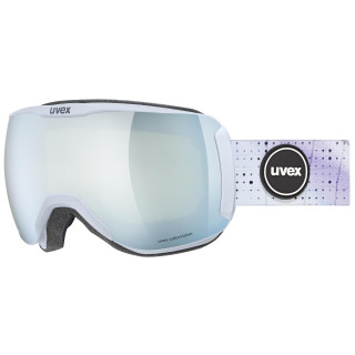 Lunettes de ski femmes Uvex Downhill 2100 CV WE blanc / violet arctic blue matt SL/white-green