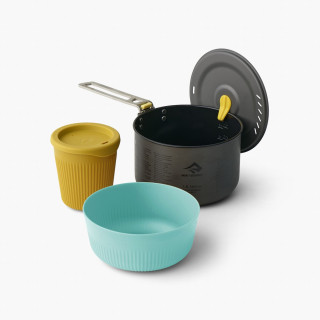 Set de vaisselle Sea to Summit Frontier UL One Pot Cook Set 1P 3 Piece 1.3L bleu / jaune