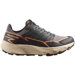 Chaussures de running femme Salomon Thundercross Gore-Tex gris / noir Shark / Black / Papaya