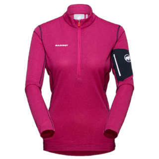 Veste polaire fonctionnelle femme Mammut Aenergy Light ML Half Zip Pull Women rose pink/marine