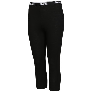 Sous-vêtements pantalon 3/4 femmes Zulu Merino 160 vert Black