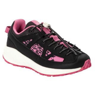 Chaussures enfant Jack Wolfskin Vili Sneaker Low K noir / rose phantom