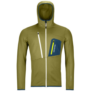 Sweat-shirt homme Ortovox Fleece Grid Hoody M 2023 jaune sweet alison