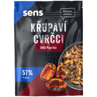 Grillons comestibles Sens Grillons croustillants et grillés - Paprika BBQ 16 g