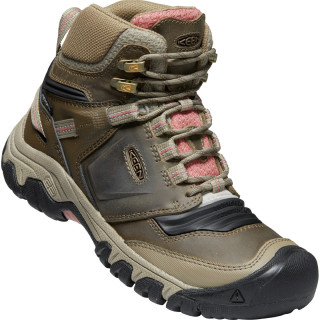 Chaussures femme Keen Ridge Flex Mid Wp brun Timberwolf/BrickDust