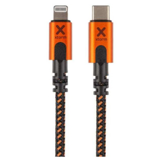 Câble données et chargement Xtorm Xtreme USB-C to Lightning cable (1,5m) vert Black/Orange