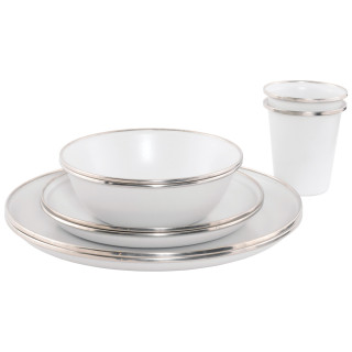 Set de vaisselle Outwell Delight 2 Person Dinner Set blanc