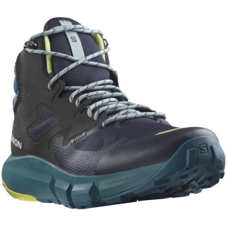 Chaussures randonnée homme Salomon Predict Hike Mid Gore-Tex bleue Dark Sapphire / Blue Ashes / Sunny Lime