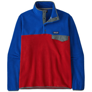 Sweat-shirt homme Patagonia Lightweight Synchilla Snap-T Pullover rouge / bleu Touring Red