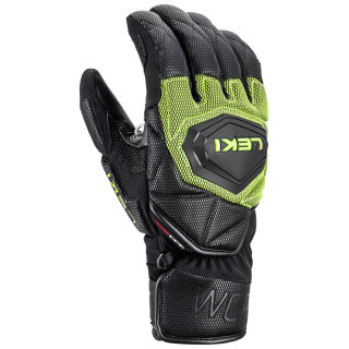 Gants ski Leki WCR Coach 3D noir/vert black-ice lemon