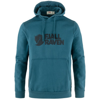 Sweat-shirt homme Fjällräven Fjällräven Logo Hoodie M bleue / noir Deep Sea