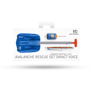 Pack sécurité avalanche Ortovox Rescue Set Diract Voice bleue