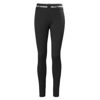 Sous-vêtements fonctionnels femme Helly Hansen W Lifa Merino Midweight Pant vert Black