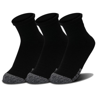 Chaussettes Under Armour Heatgear Quarter 3pk vert Black/Black/Steel