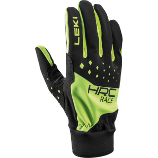 Gants de course Leki HRC Race noir/vert black-neon yellow