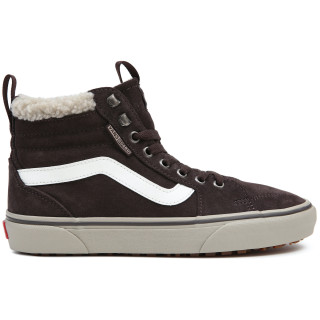 Chaussures femme Vans Filmore Hi Vansguard Wm brun Suede Sherpa Chocolate