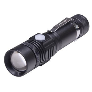 Lampe torche rechargeable Solight LED 400lm + cyclo vert black